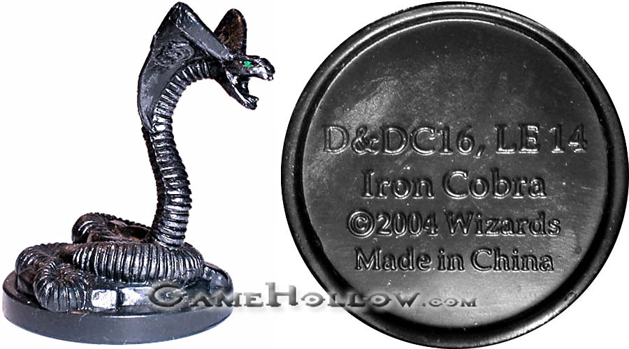 D&D Miniatures Promo Figures, EPIC Cards  Iron Cobra Promo, D&DC16 (Aberrations 36)