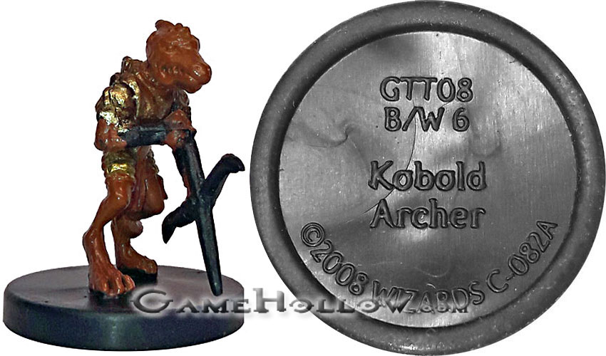 D&D Miniatures Promo Figures, EPIC Cards  Kobold Archer Promo, GTT08 (Dungeons of Dread 41)