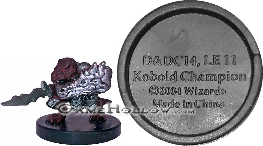 D&D Miniatures Promo Figures, EPIC Cards  Kobold Champion Promo, D&DC14 (Aberrations 37)