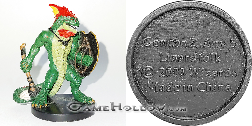 D&D Miniatures Harbinger  Lizardfolk Promo, GenCon2 (Harbinger 35)