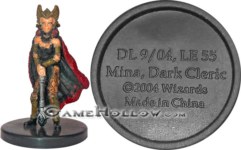 D&D Miniatures Angelfire  Mina Dark Cleric Promo, DL9/04 (Angelfire 45) Human Female