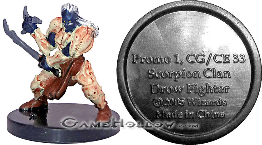 D&D Miniatures Dungeons & Dragons 19 Scorpion Clan Promo CG CE33