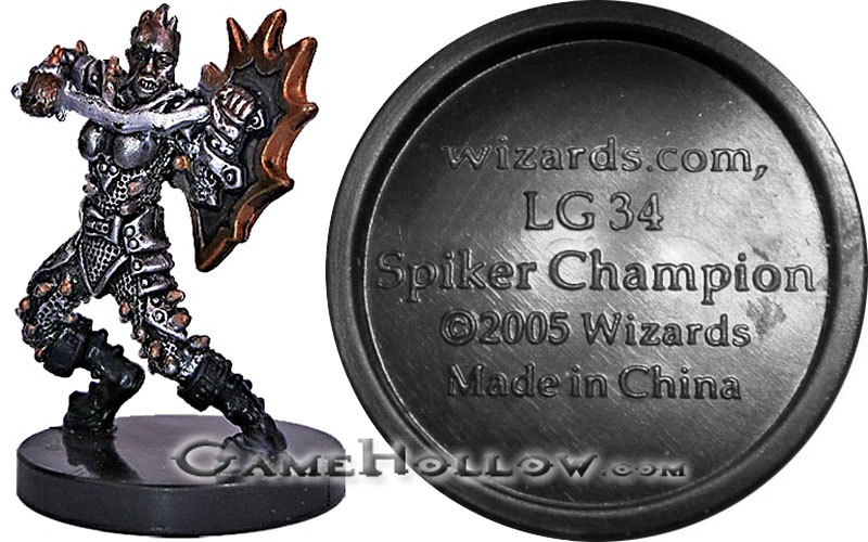 D&D Miniatures Promo Figures, EPIC Cards  Spiker Champion Promo, Wizards.com (Angelfire 07)