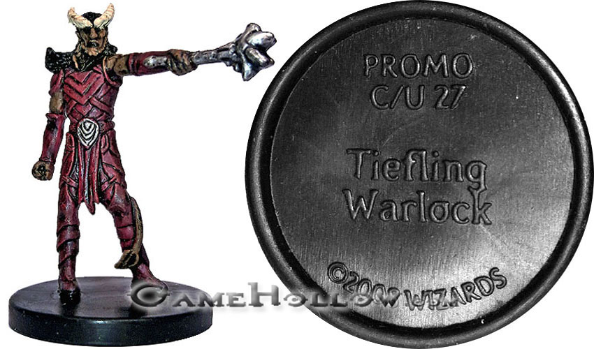 D&D Miniatures Promo Figures, EPIC Cards  Tiefling Warlock Promo, Promo (Dungeons of Dread 47)