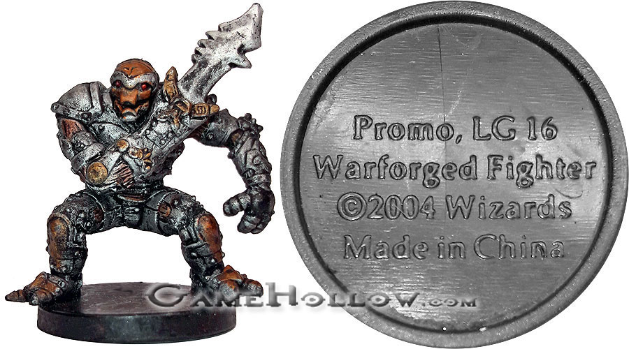 D&D Miniatures Promo Figures, EPIC Cards  Warforged Fighter Promo, Promo (Giants of Legend 06)