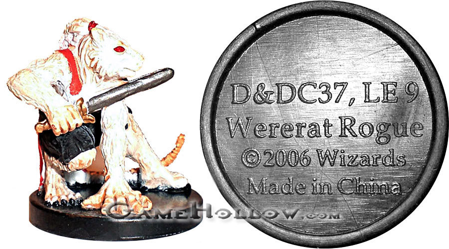 D&D Miniatures War of the Dragon Queen  Wererat Rogue Promo, D&DC37 (War of the Dragon Queen 39)