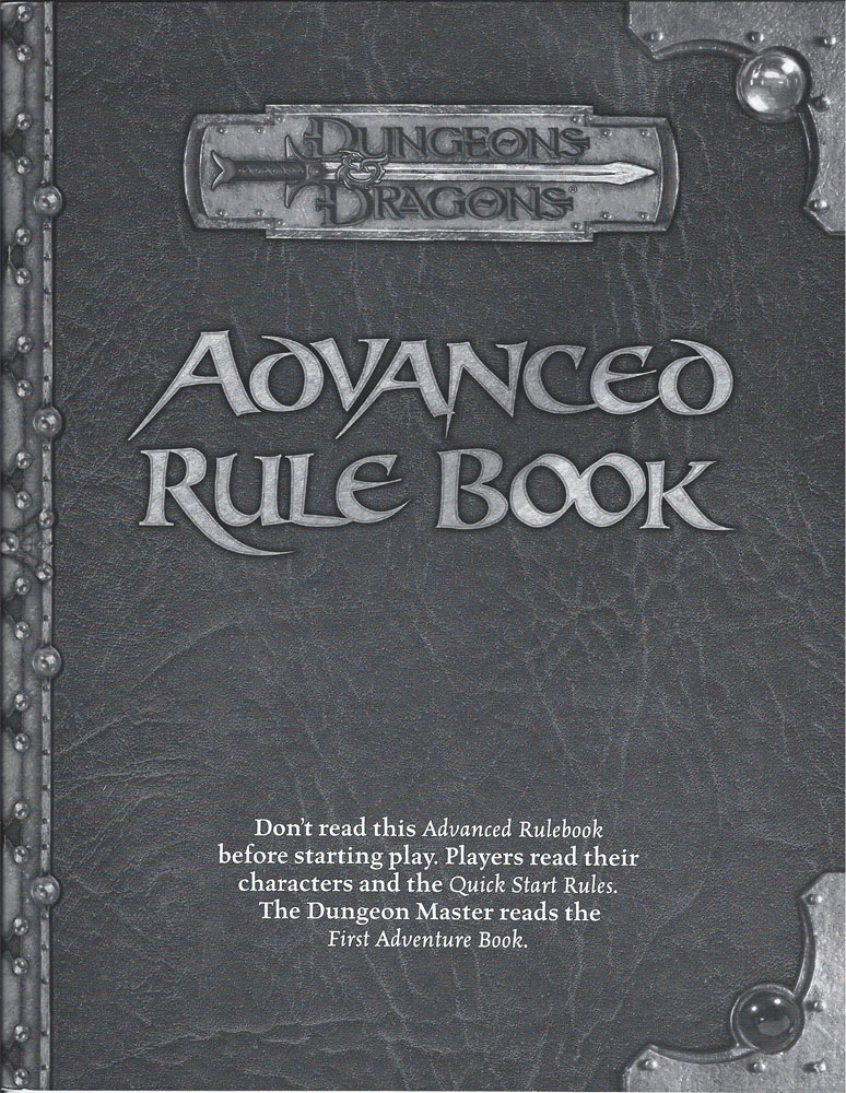 Starter - 2004 Advanced Rulebook paperback no stat cards
