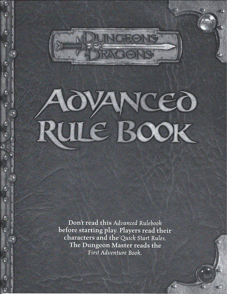 D&D Miniatures Maps, Tiles, Overlays, Campaigns Starter 2004 Advanced Rulebook paperback no stat cards