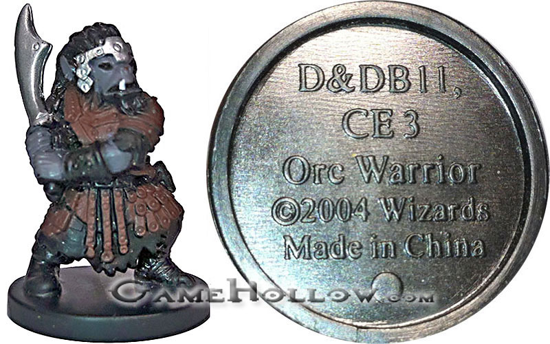 D&D Miniatures Starter Set Figures Starter Basic D&DB11 Orc Warrior (Harbinger)