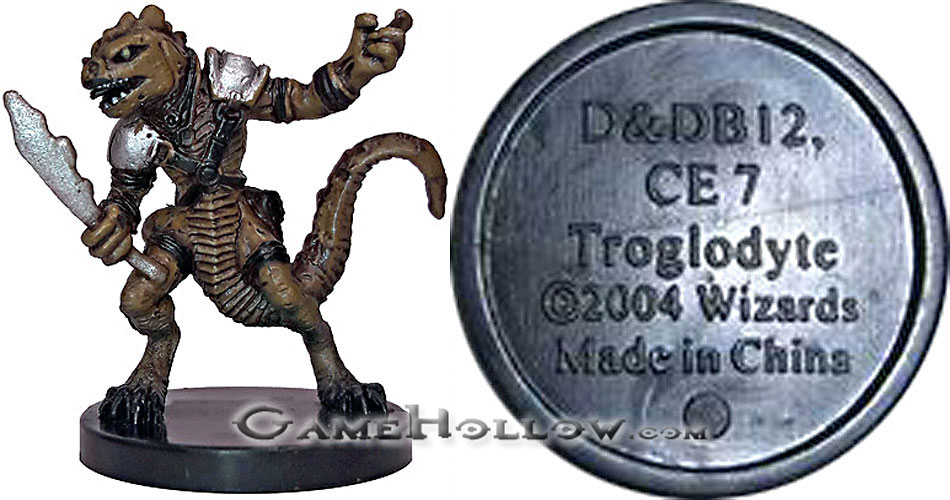 D&D Miniatures Starter Set Figures Starter Basic D&DB12 Troglodyte (Dragoneye)