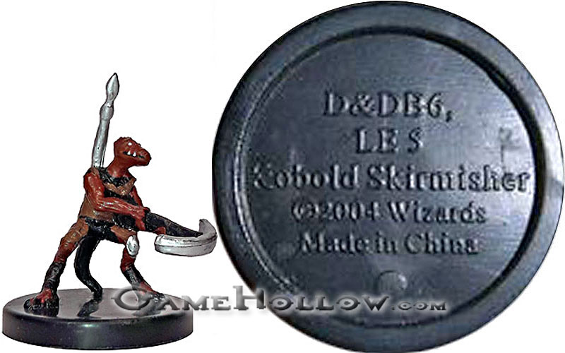 D&D Miniatures Starter Set Figures Starter Basic D&DB6 Kobold Skirmisher (Dragoneye)