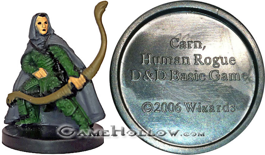 D&D Miniatures Starter Set Figures Starter Basic 2006 Carn Human Rogue (Archfiends Male)