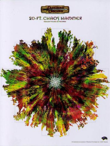 D&D Miniatures Maps, Tiles, Overlays, Campaigns Overlay 20-Ft Chaos Hammer