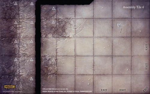 D&D Miniatures Maps, Tiles, Overlays, Campaigns Tile Assembly Tile 6 (Promo)