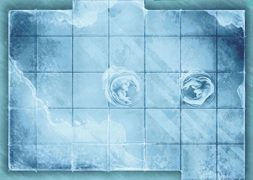 D&D Miniatures Maps, Tiles, Overlays, Campaigns Tile Crevasse / Ebony Lake (Promo)