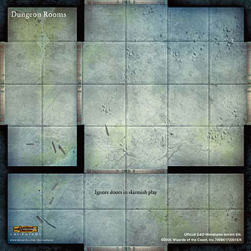 D&D Miniatures Maps, Tiles, Overlays, Campaigns Tiles Dungeon Rooms (Promo)
