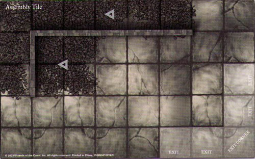 D&D Miniatures Maps, Tiles, Overlays, Campaigns Tile Assembly Tile (Rubble) (Harbinger Starter)