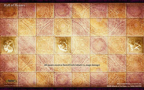 D&D Miniatures Maps, Tiles, Overlays, Campaigns Tile Hall of Heroes (Promo)