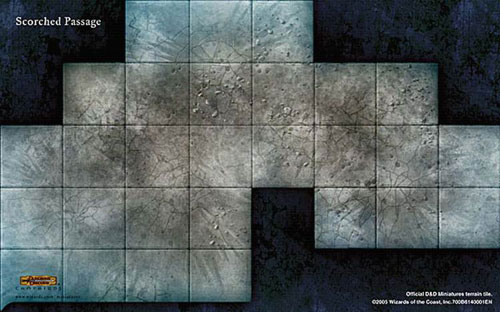 D&D Miniatures Maps, Tiles, Overlays, Campaigns Tile Scorched Passage (Promo)
