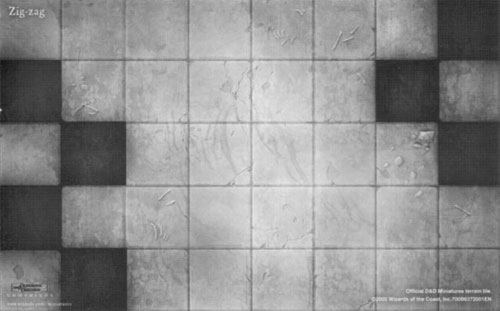D&D Miniatures Maps, Tiles, Overlays, Campaigns Tile Zig Zag (Promo)