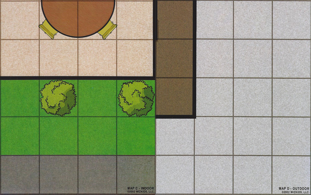 Heroclix Maps, Tokens, Objects, Online Codes Map Map C / Map D (Museum / Apartment Complex)