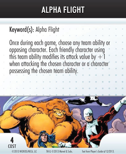 Heroclix Convention Exclusive Promos ATA card Alpha Flight LE Heroclix Convention Exclusive Promos ATA card Alpha Flight LE