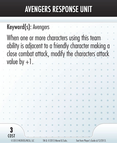 Heroclix Convention Exclusive Promos ATA card Avengers Response Unit LE Heroclix Convention Exclusive Promos ATA card Avengers Response Unit LE