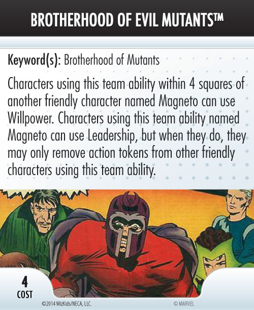 Heroclix Convention Exclusive Promos ATA card Brotherhood of Evil Mutants LE
