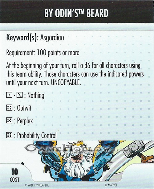 Heroclix Convention Exclusive Promos ATA Card By Odin's Beard