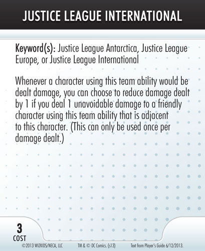 Heroclix Convention Exclusive Promos ATA card Justice League International LE