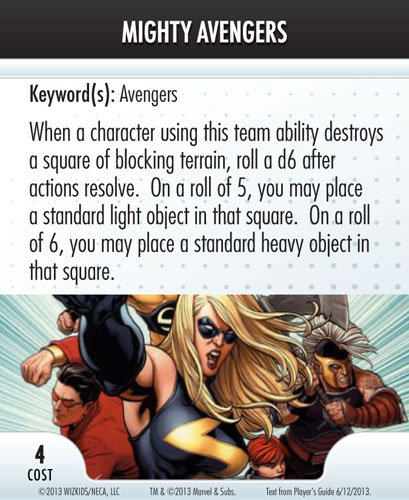 Heroclix Convention Exclusive Promos ATA card Mighty Avengers LE