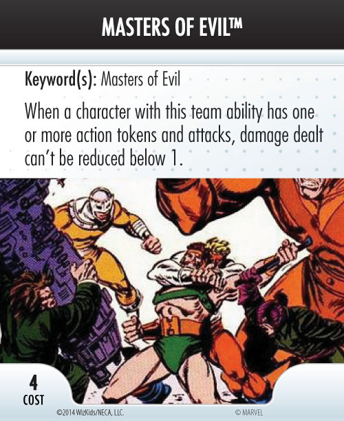 Heroclix Convention Exclusive Promos ATA card Masters of Evil LE