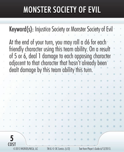 Heroclix Convention Exclusive Promos ATA card Monster Society of Evil LE
