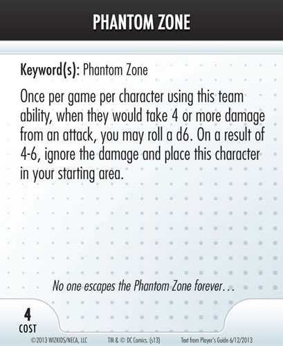 Heroclix Convention Exclusive Promos ATA card Phantom Zone LE