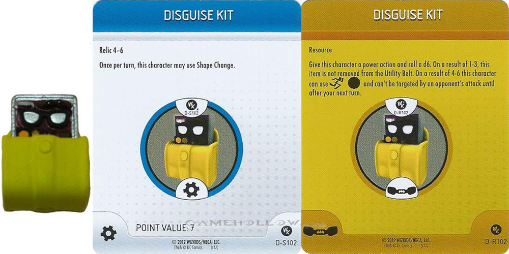 Heroclix Convention Exclusive Promos Utility Belt Disguise Kit SR Chase, D-S102 D-R102 Heroclix Convention Exclusive Promos Utility Belt Disguise Kit SR Chase, D-S102 D-R102