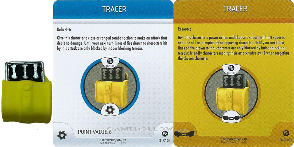 Heroclix Convention Exclusive Promos  Utility Belt Tracer SR Chase, D-S103 D-R103