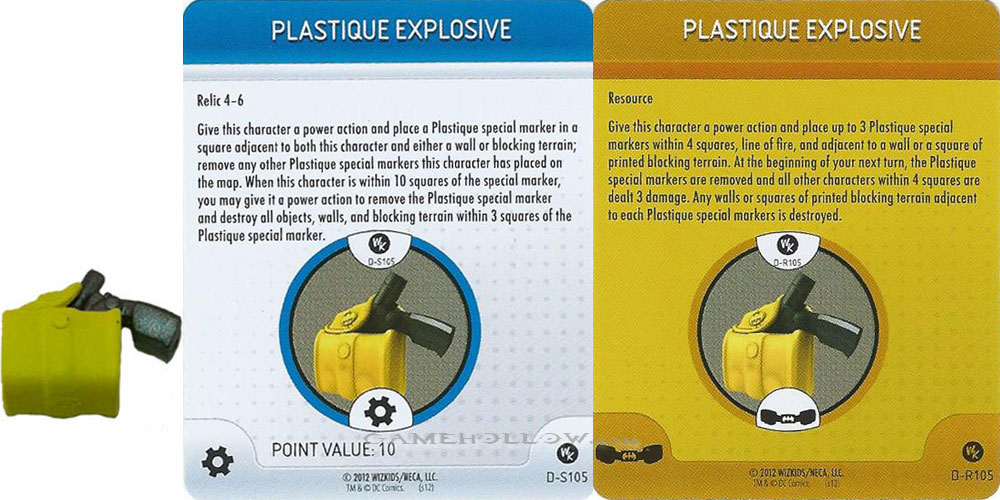 Heroclix Convention Exclusive Promos Utility Belt Plastique Explosive SR Chase, D-S105 D-R105 Heroclix Convention Exclusive Promos Utility Belt Plastique Explosive SR Chase, D-S105 D-R105