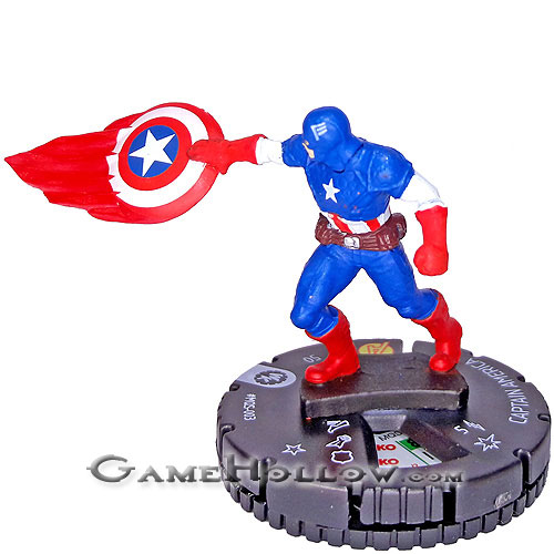 Heroclix Convention Exclusive Promos  Captain America SR Chase, MQS-003 (Sidekick Night Quick Start)