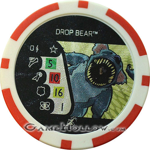 Heroclix Convention Exclusive Promos Token Marvel, Drop Bear Heroclix Convention Exclusive Promos Token Marvel, Drop Bear