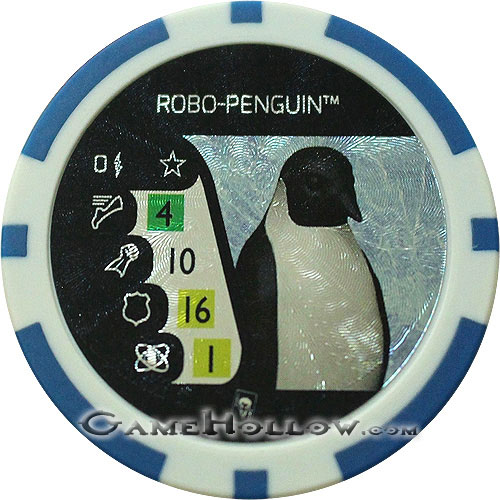Heroclix Convention Exclusive Promos Token DC, Robo-Penguin (Penguin Charge Green) Heroclix Convention Exclusive Promos Token DC, Robo-Penguin (Penguin Charge Green)