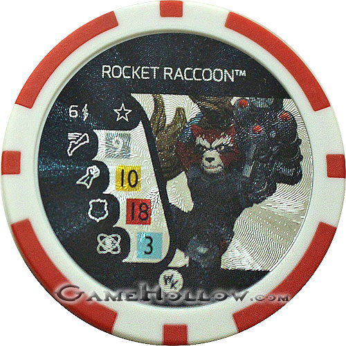 Heroclix Convention Exclusive Promos Token Marvel, Rocket Raccoon Heroclix Convention Exclusive Promos Token Marvel, Rocket Raccoon
