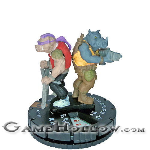 Heroclix Convention Exclusive Promos  Bebop and Rocksteady SR Chase, TP17-003
