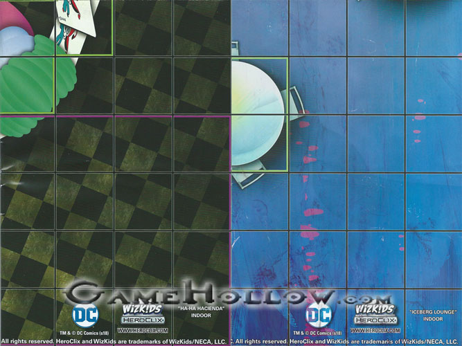 Heroclix Maps, Tokens, Objects, Online Codes Map Ha-Ha Hacienda / Iceberg Lounge (Batman Animated Series)