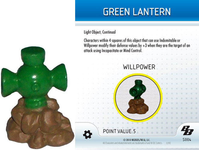 Heroclix DC Brave and the Bold S004 Green Lantern (Willpower) 3D Object LE