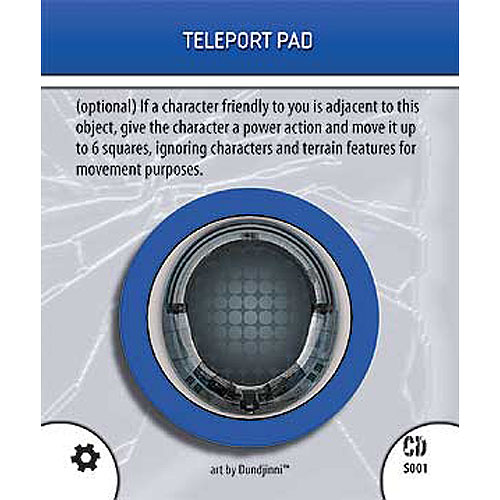Heroclix DC Collateral Damage S001 Teleport Pad