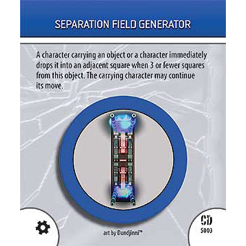 Heroclix DC Collateral Damage S003 Seperation Field Generator