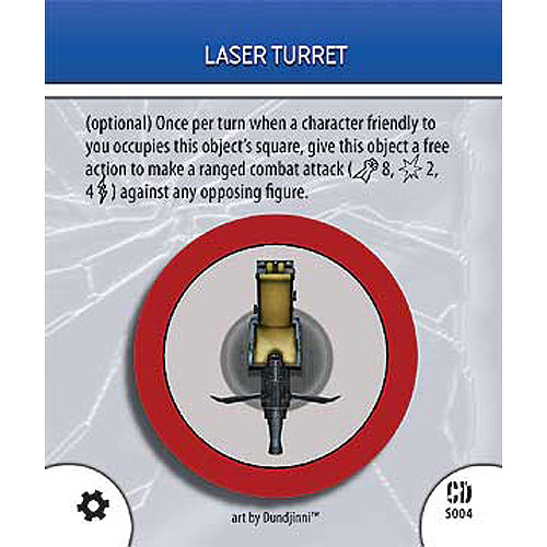 Heroclix DC Collateral Damage S004 Laser Turret