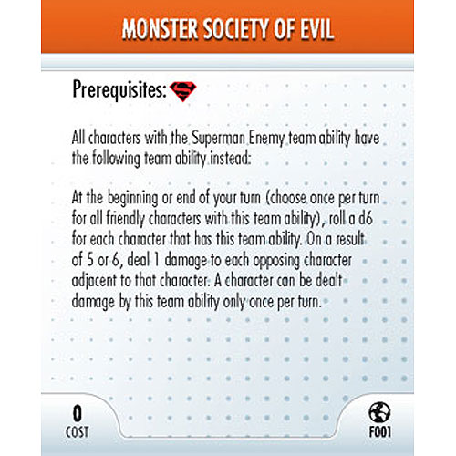 Heroclix DC Crisis F001 Monster Society Of Evil