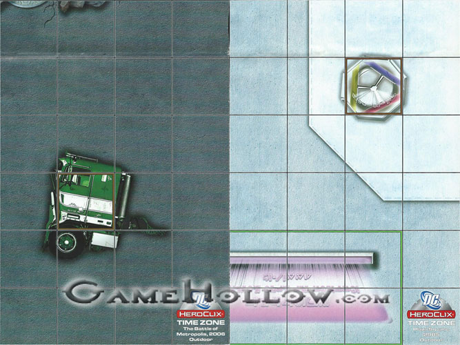 Heroclix Maps, Tokens, Objects, Online Codes Map Time Zone Battle of Metropolis 2006 / Plaza Square 2985 (Crisis)