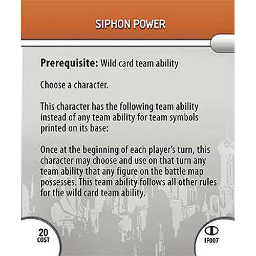Heroclix DC Icons IF007 Siphon Power